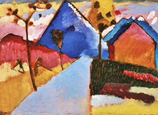 Kochel - Straight Road by Wassily Kandinsk