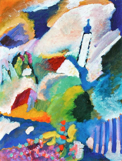 Murnau With Church I by Wassily Kandinsk