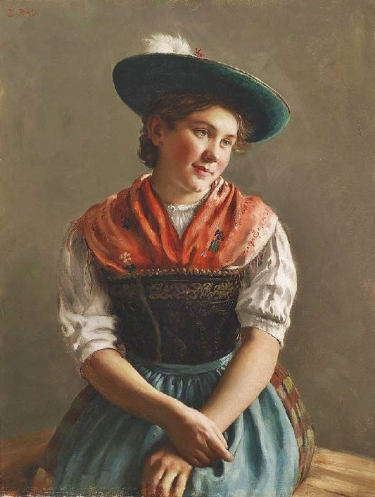 Girl In Sunday Dress by Emil Rau