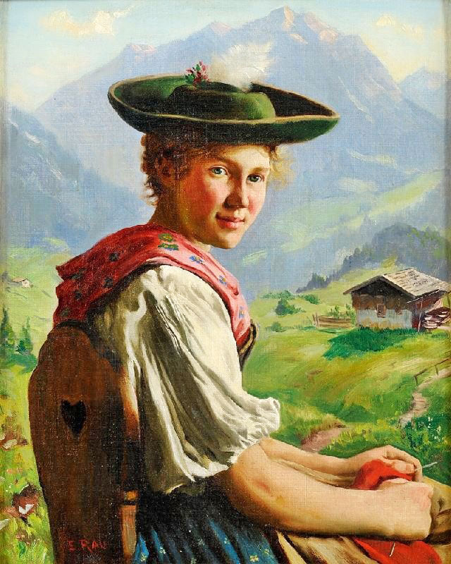 A Pretty Girl by Emil Rau