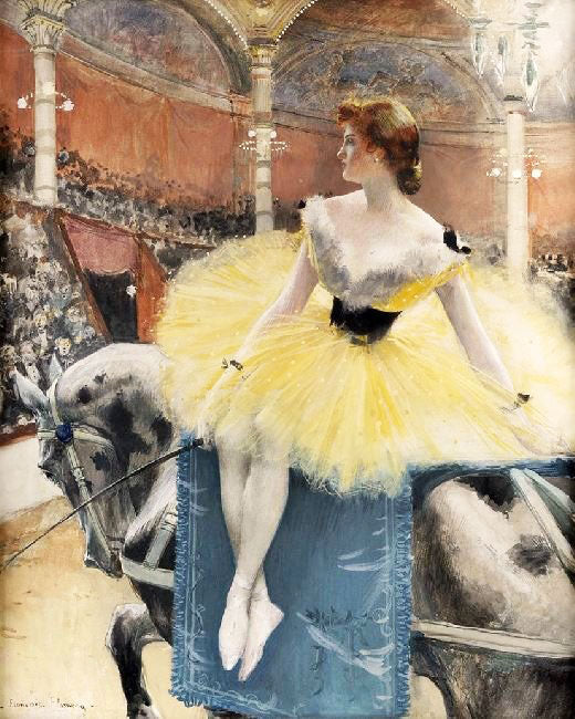 Equestrienne Au Cirque Fernando by Francois Flameng
