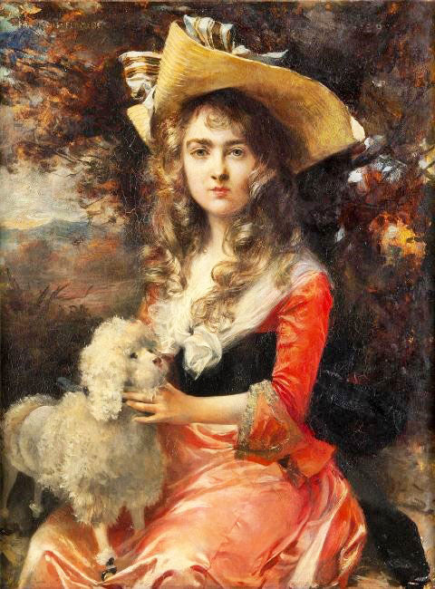 Portrait Of Madame Max Decougis by Francois Flameng