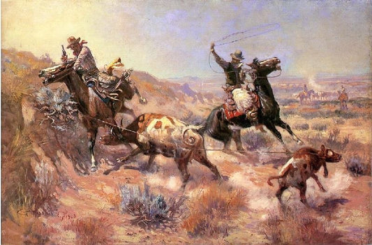 A Serious Predicament by Charles Marion Russell