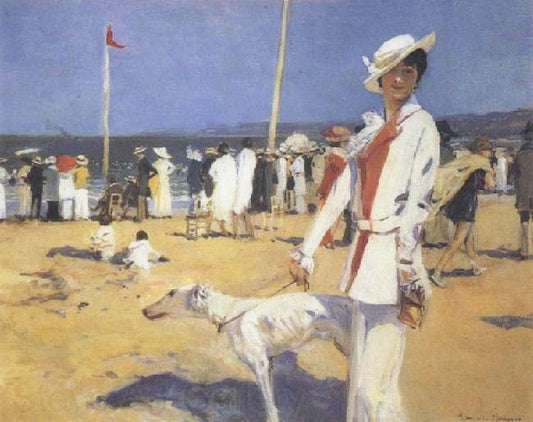 Riviera Promenade by Francois Flameng