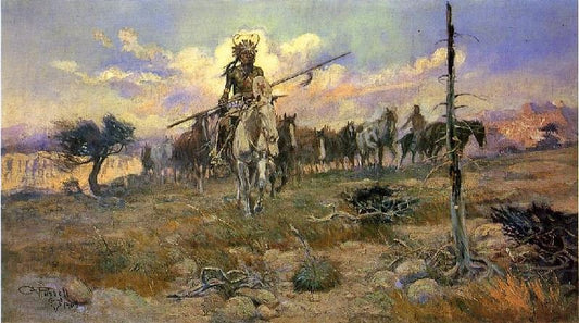 Bringing Home The Spoils by Charles Marion Russell