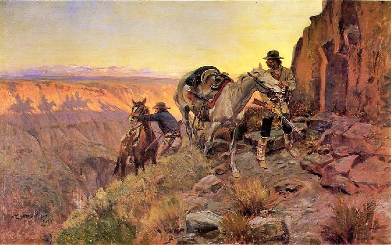 When Shadows Hint Death by Charles Marion Russell