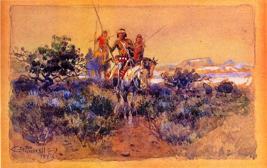 Return Of The Navajos by Charles Marion Russell