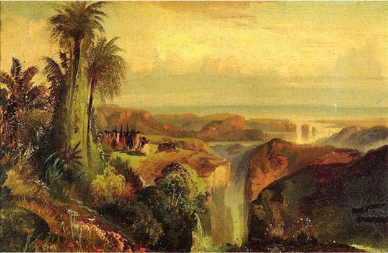 INDIANS ON A CLIFF