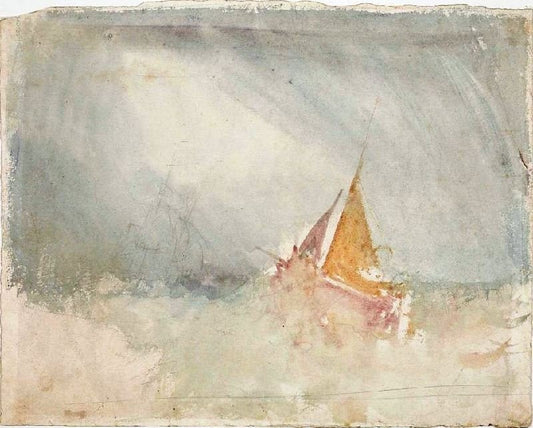 Ship And Cutter by Joseph Turner