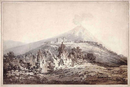 Vesuvius And The Convent Of San Salvatore by Joseph Turner