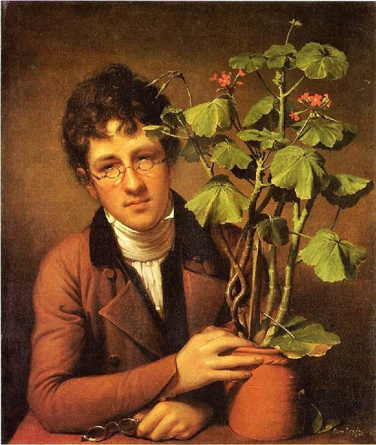 Rubens Peale With A Geranium by Rembrandt Peale