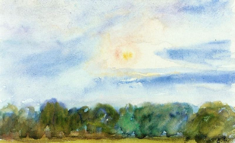 Banks Of The Seine, Near Rouen by Camille Pissarro