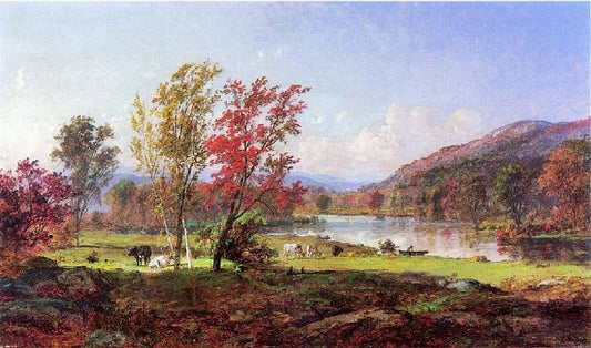 On The Saw Mill River by Jasper Francis Cropse