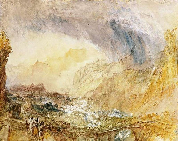 The St Gothard Pass At The Devil’S Bridge by Joseph Turner