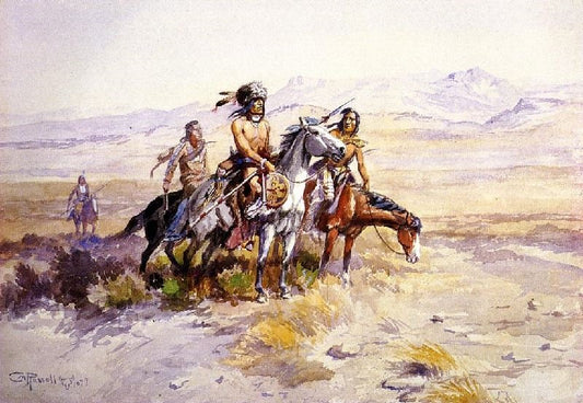 In Enemy Country by Charles Marion Russell
