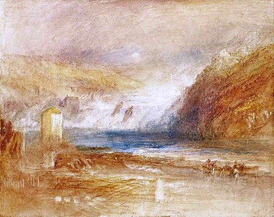 Falls Of The Rhine At Schaffhausen, Front View by Joseph Turner