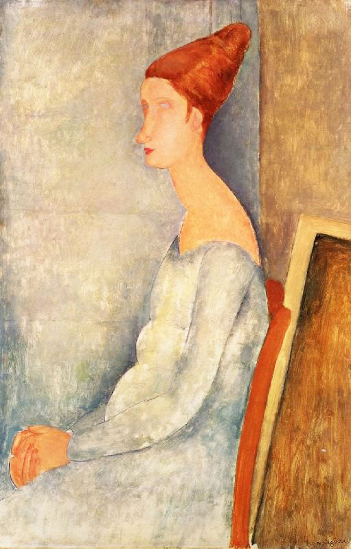 PORTRAIT OF JEANNE HEBUTERNE SEATED IN PROFILE