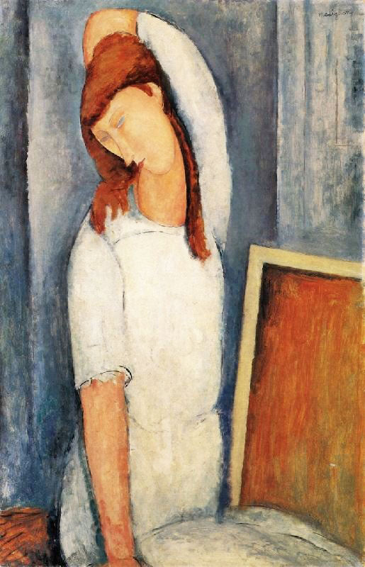 PORTRAIT OF JEANNE HEBUTERNE, LEFT ARM BEHIND HER HEAD