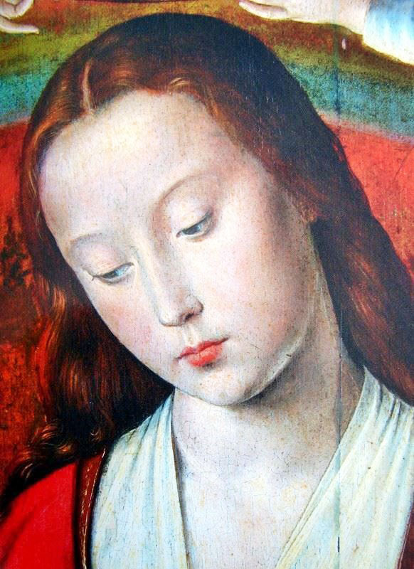 Triptyque De Moulins (Detail) by Jean He