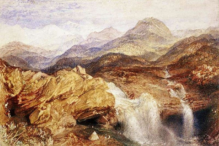 Falls Near The Source Of The Jumna In The Himalayas by Joseph Turner