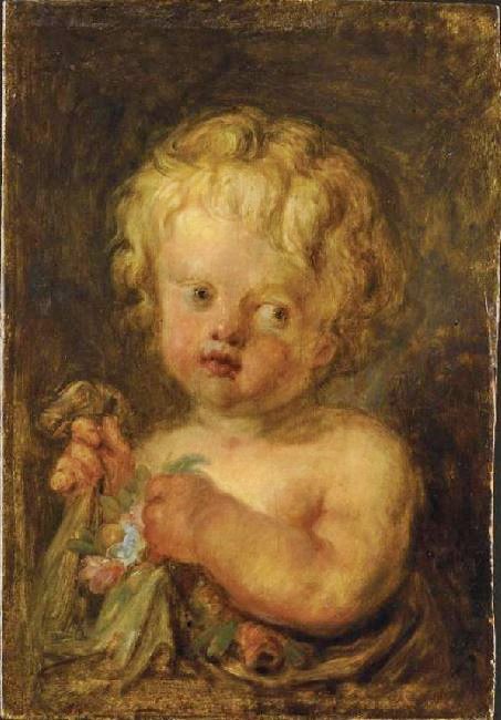 CHILD WITH FLOWERS