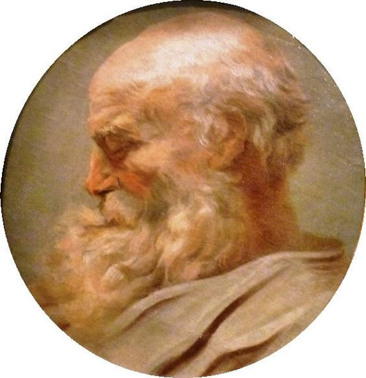 Head Of An Old Man by Jean-Honore Fragonard