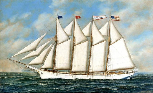 Schooner Marie Gilbert by Antonio Jacobsen