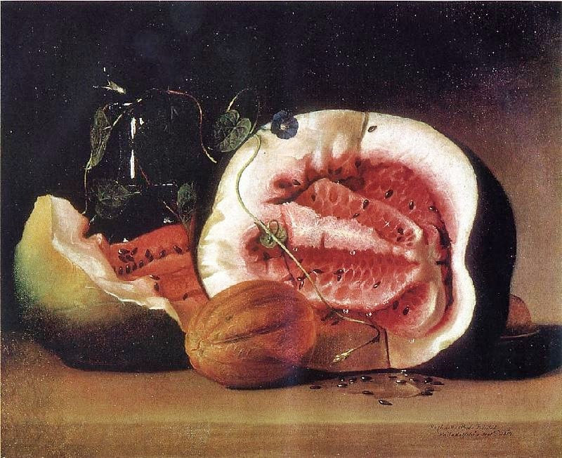 MELONS AND MORNING GLORIES