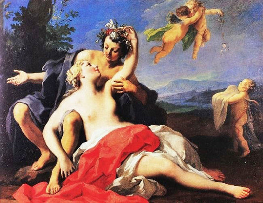 Chloris And Zephyr by Jacopo Amigoni
