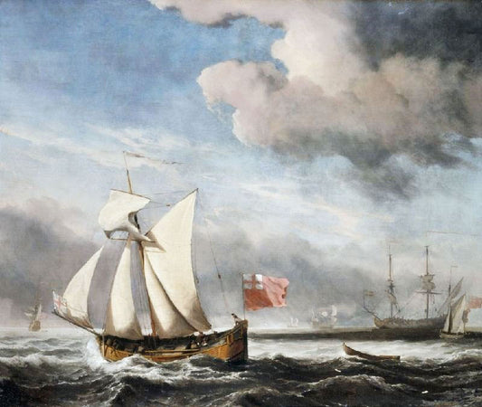 The "Royal Escape" In A Breeze by Willem van de Velde