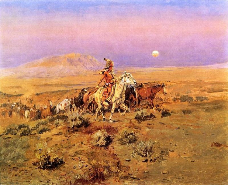 The Horse Thieves by Charles Marion Russell