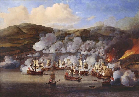 The Attack On The French Ships At Martinique, 6Th July 1667 by Willem van de Velde