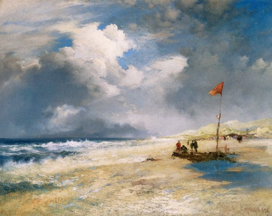 East Hampton Beach, 1894 by Thomas Moran