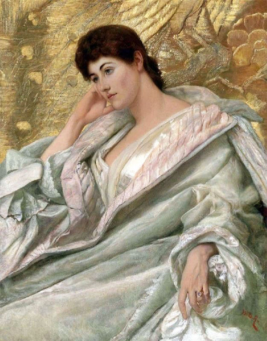 Portrait Of Mrs Charles Rome, Née Hunter by William Blake Richmond
