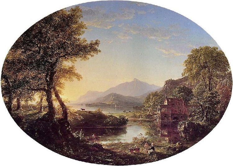 The Old Mill At Sunset by Thomas Cole