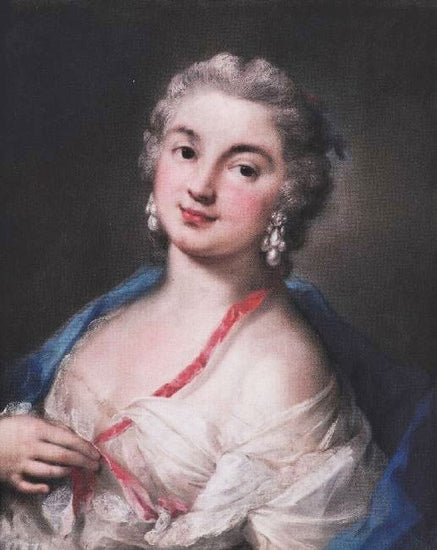 Portrait Of Countess Potocka by Rosalba Carriera