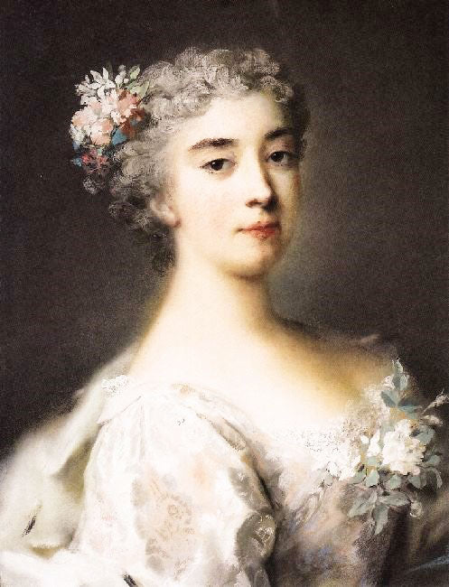 Portrait Of Enrichetta Sofia Of Modena by Rosalba Carriera