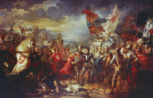 Edward Iii With The Black Prince After The Battle Of Crecy by Benjamin West