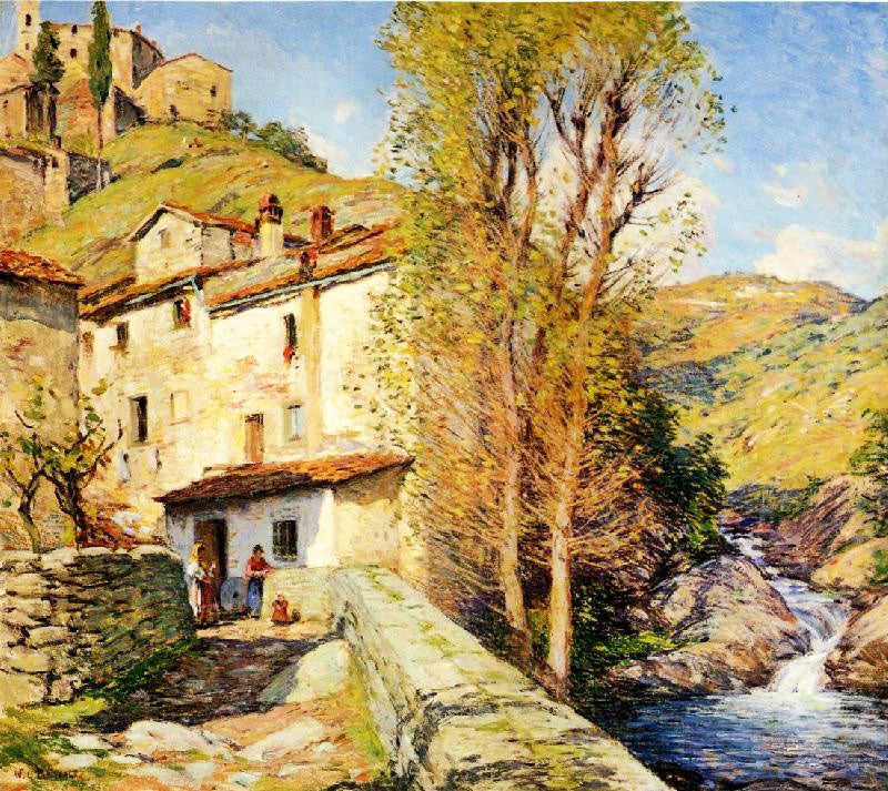 Old Mill, Pelago, Italy by Willard Leroy Metcalf