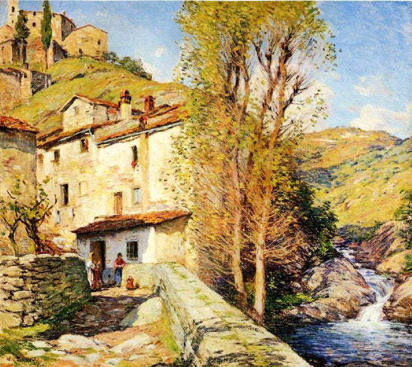 Old Mill, Pelago, Italy by Willard Leroy Metcalf
