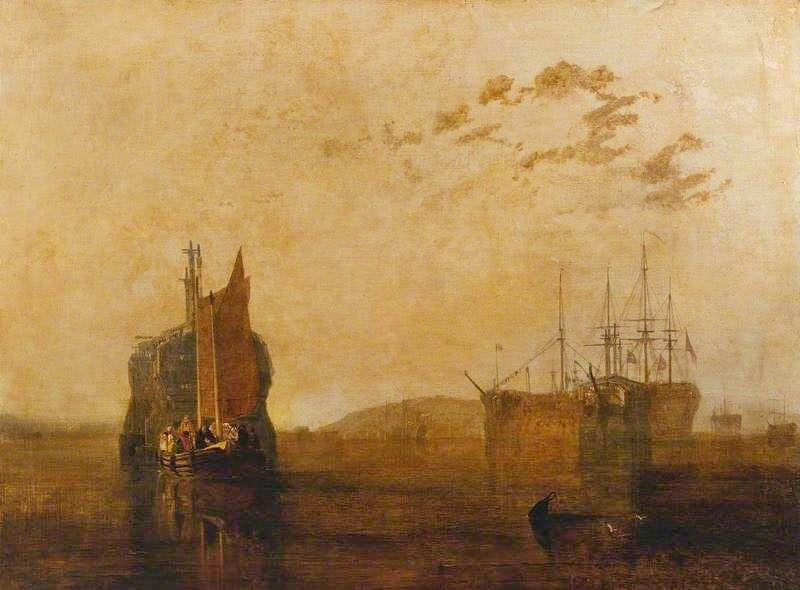 Hulks On The Tamar by Joseph Turner