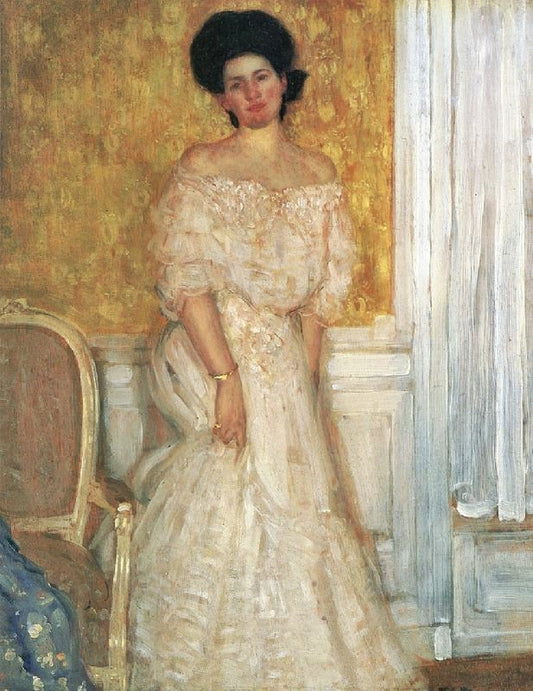 Portrait Of Mme Janet Gely by Frederick Carl Frieseke