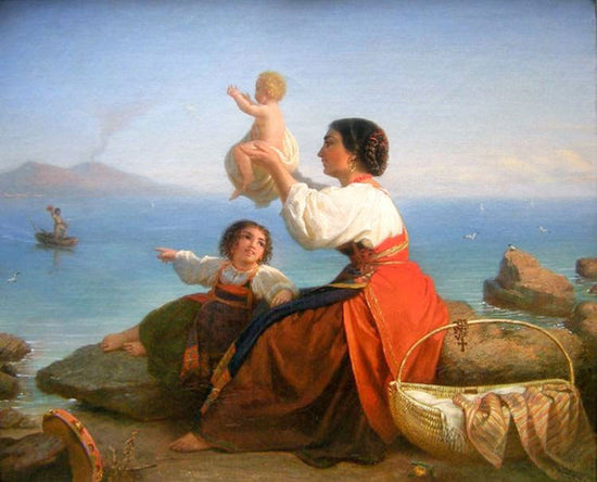 Homecoming Of A Neapolitan Fisherman by Joseph Karl Stieler