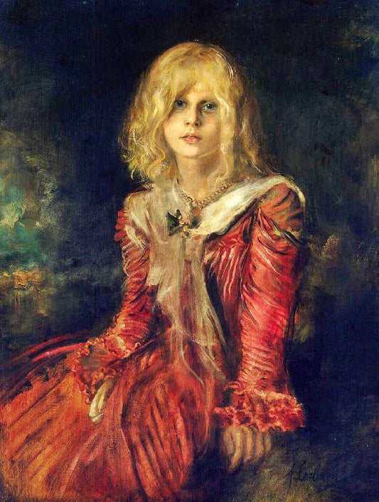 Portrait Of Marion Lenbach by Franz von Lenbach