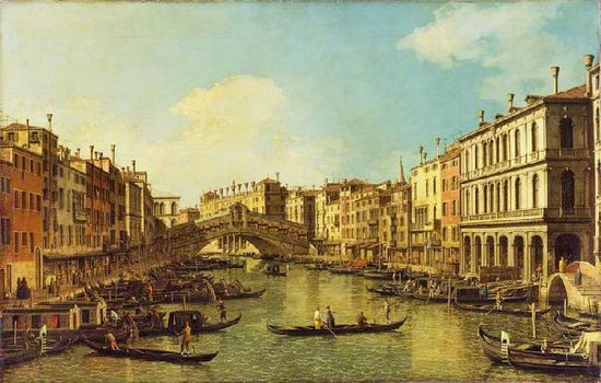 The Grand Canal From The Palazzo Dolfin by Canaletto