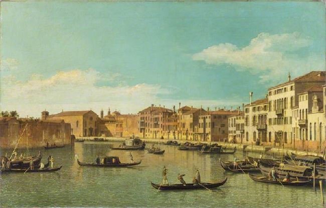The Canale Di Santa Chiari by Canaletto