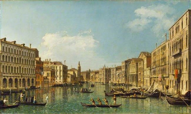 The Grand Canale From The Palazzo Foscari by Canaletto