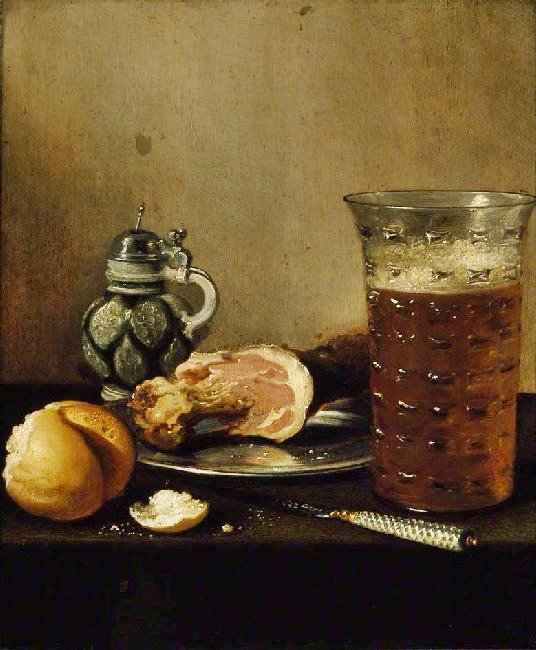 Still Life With A Ham by Pieter Claesz
