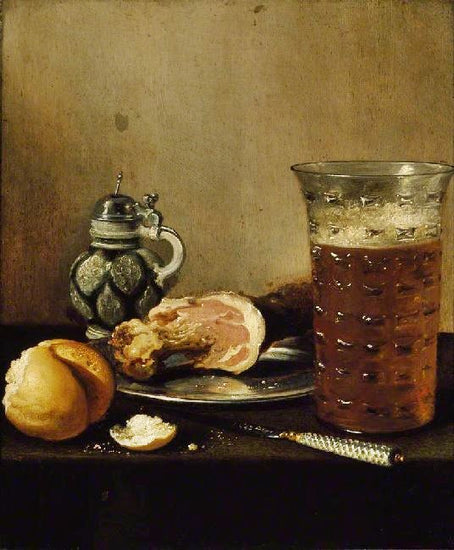 Still Life With A Ham by Pieter Claesz