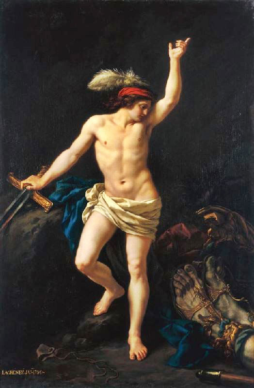 David Victorious by Jean-Jacques Lagrenée